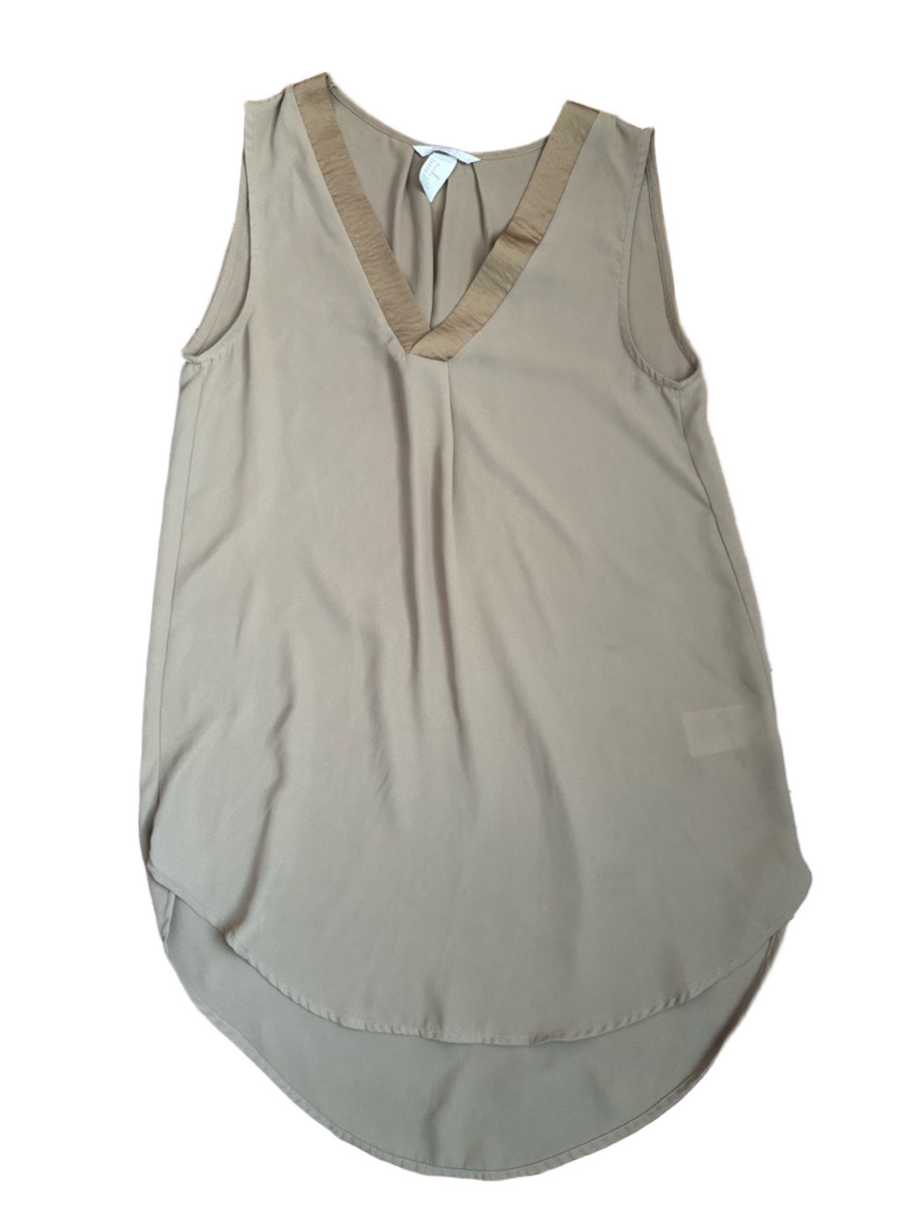 H&M Olive Sleeveless V-Neck Tunic